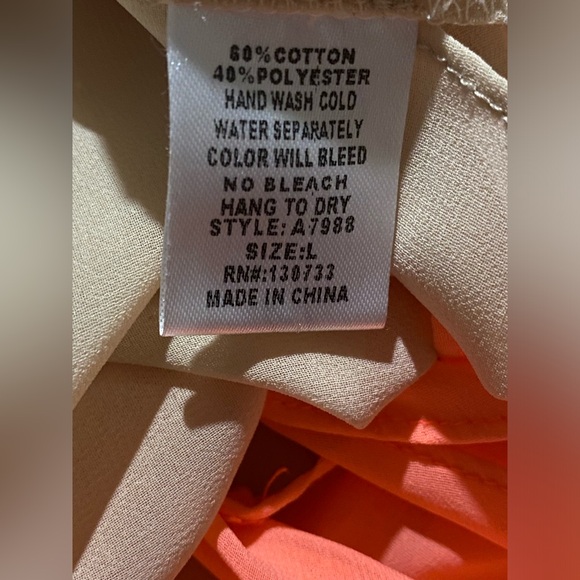 UMGEE Racer Back/Open Tie Back Delicate Top TOP - Picture 6 of 9